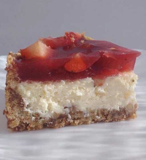 base galleta tarta de queso coco fresa